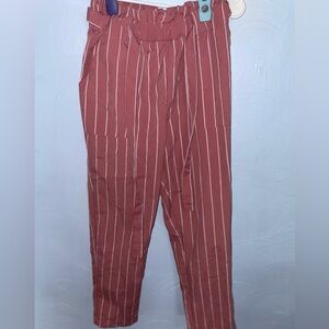 Striped Brown Women's Pants